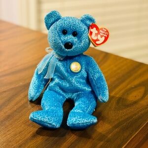 Ty Beanie Baby Classy Bear - Never Played With